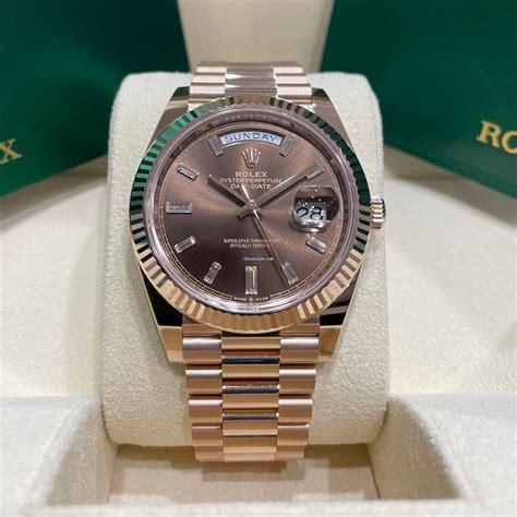 rose gold presidential rolex|day date 40 rose gold.